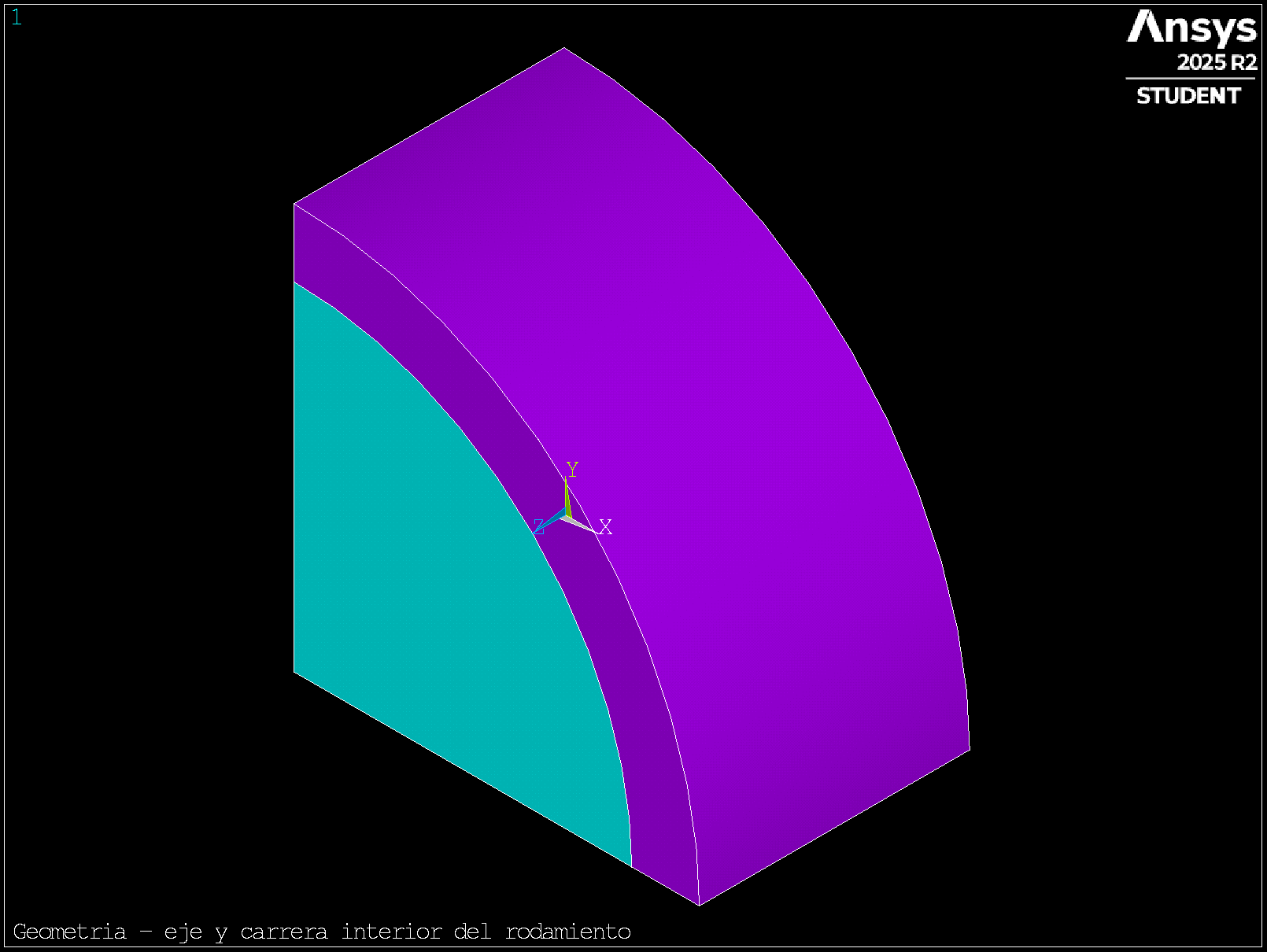 Shaft and bearing quarter-section geometry